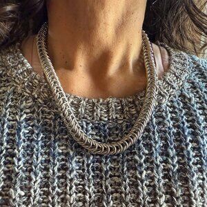 Sterling Silver Necklace 19.5"